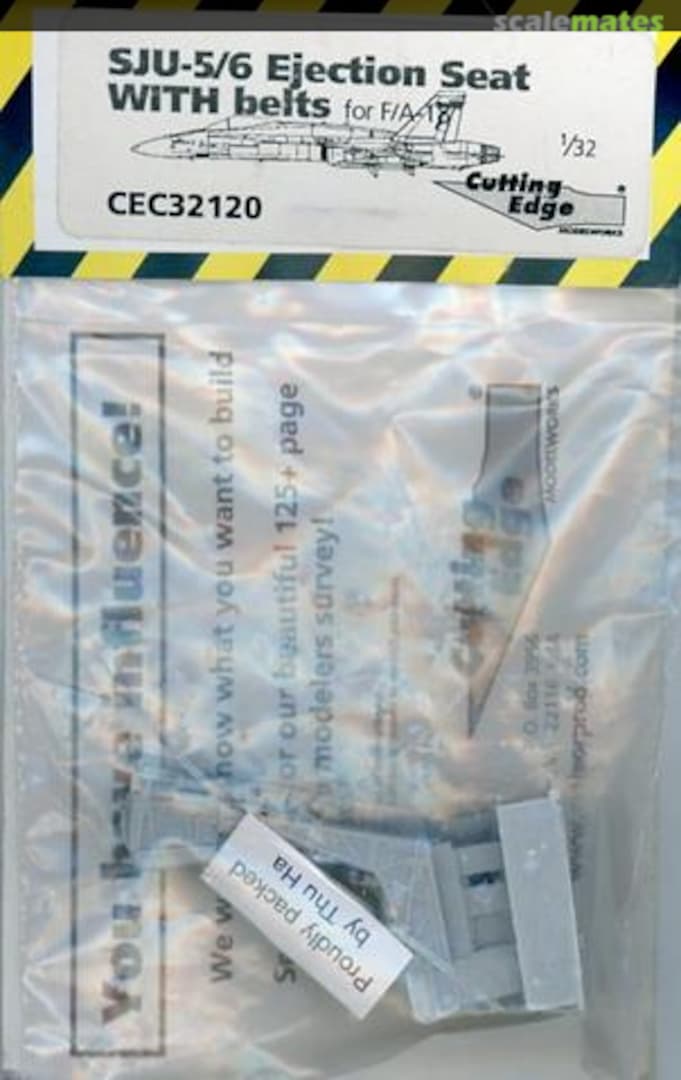 Boxart SJU-5/6 Ejection Seat for F/A-18 WITH molded on belts CEC32120 Cutting Edge Modelworks