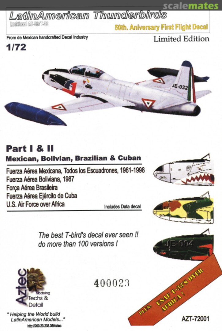 Boxart LatinAmerican Thunderbirds AZT-72001 Aztec Models