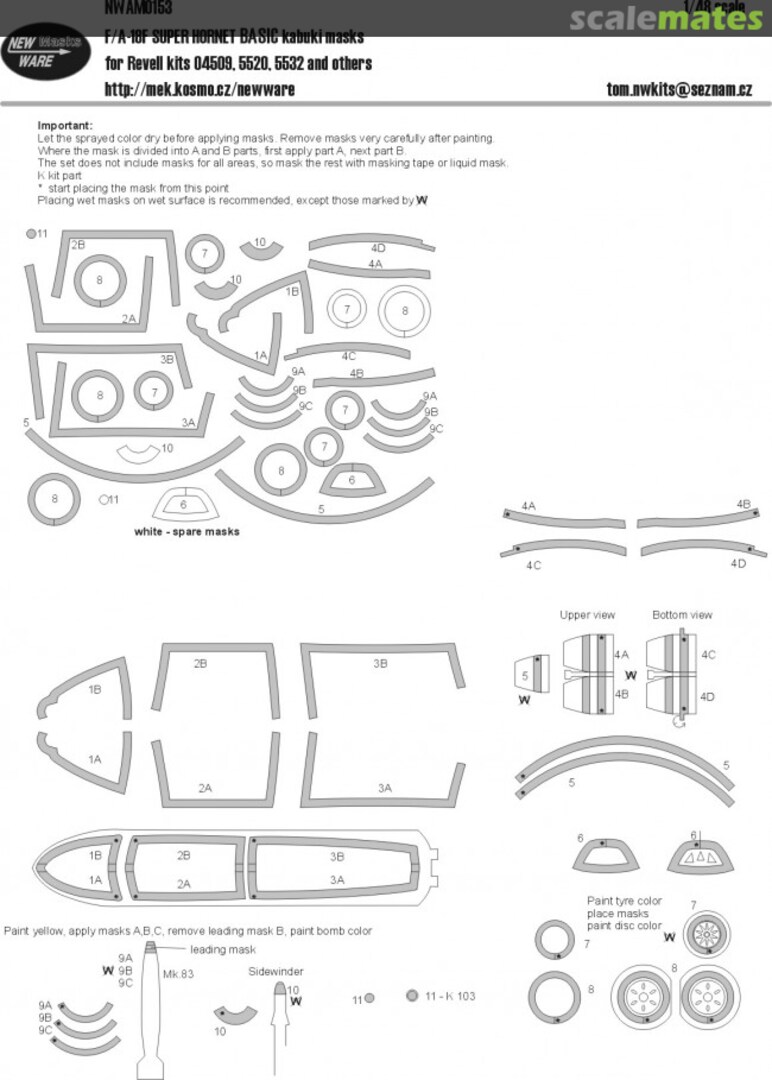 Boxart F/A-18F Super Hornet BASIC kabuki masks NWAM0153 New Ware