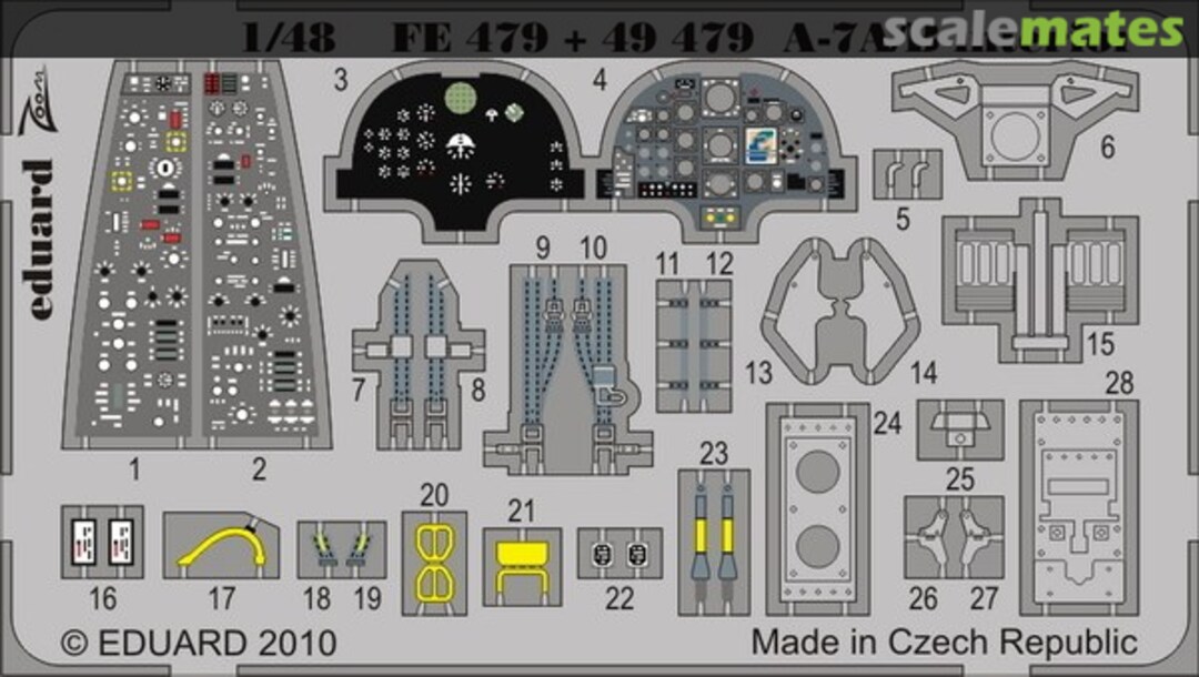 Boxart A-7A/B interior FE479 Eduard