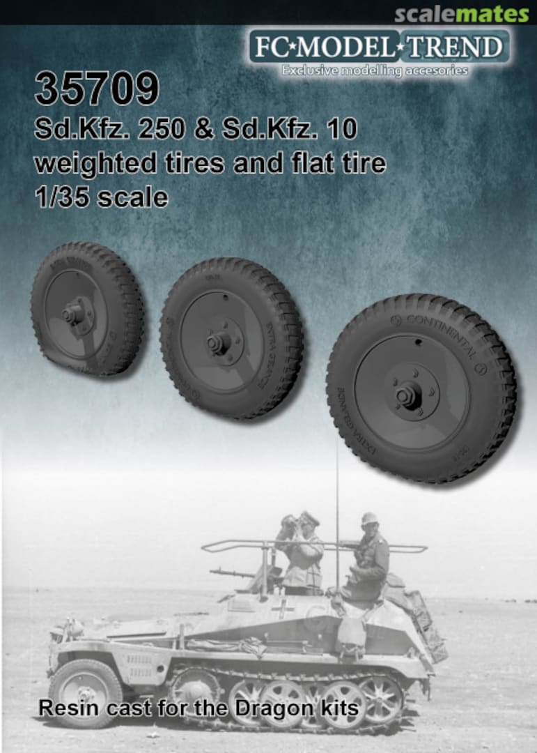 Boxart Sd.Kfz.250 Weighted wheels 35709 FC Model Trend