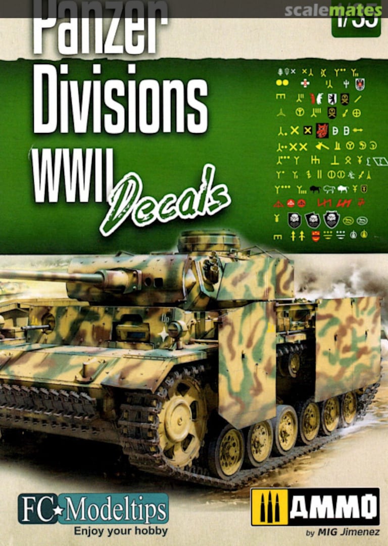 Boxart Panzer Divisions WWII Decals AMIG-8061 Ammo by Mig Jimenez