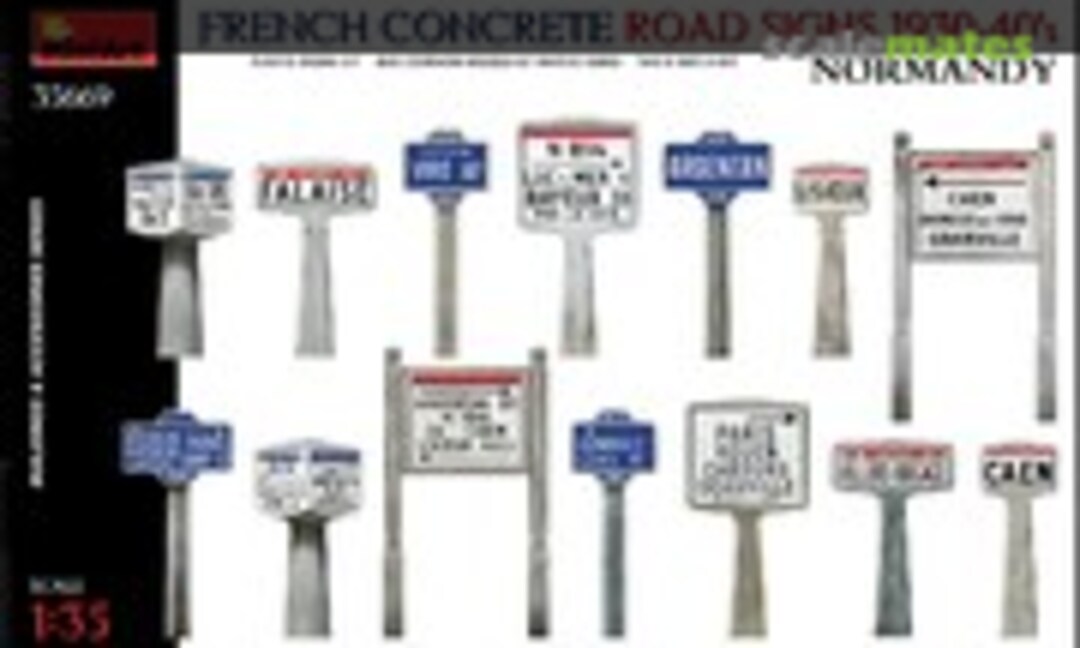 1:35 Concrete Road Signs (MiniArt 35669)