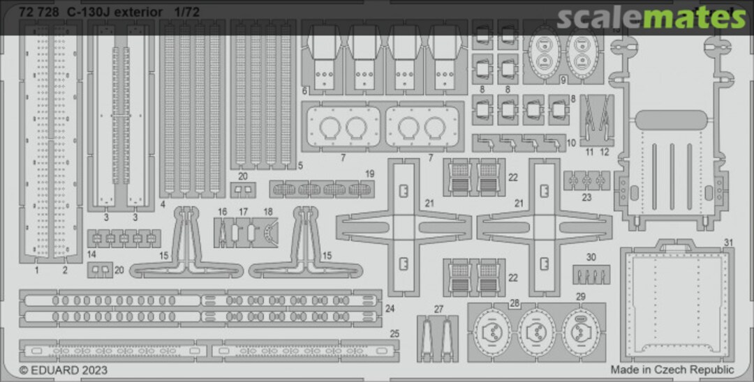 Boxart C-130J Hercules - Exterior 72728 Eduard