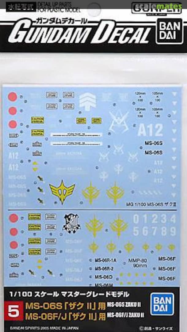 Boxart MS-06S & MS-06F/J Zaku II 0134123 Bandai Spirits