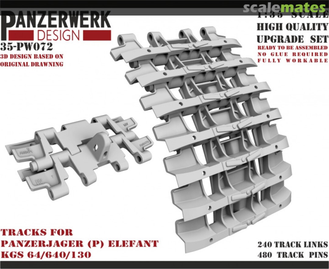 Boxart Elefant Tracks 35PW-072 Panzerwerk design