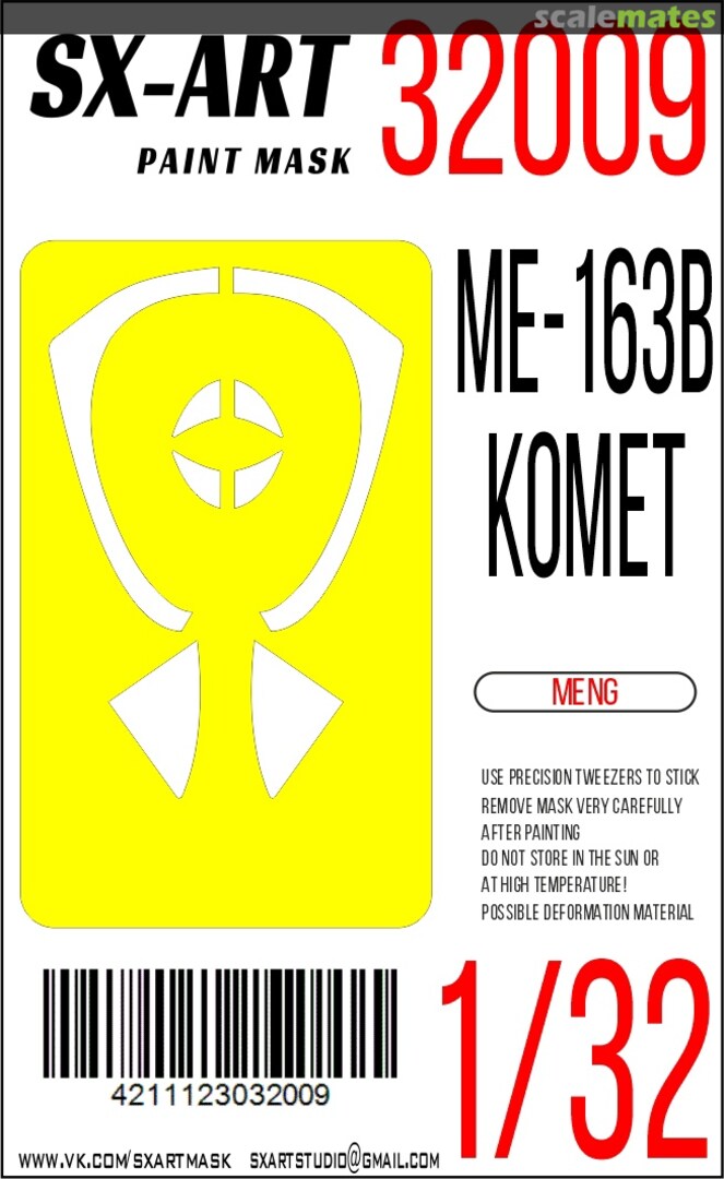 Boxart Me-163B "Komet" masks 32009 SX-Art