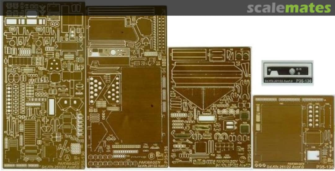 Boxart Sd.Kfz. 251/22 Ausf. D Pakwagen P35-136 Part