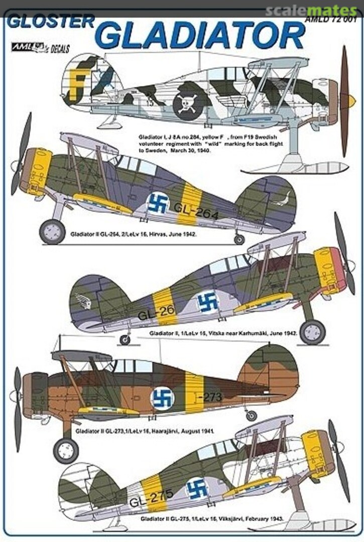 Boxart Gloster Gladiator AMLD72001 AML