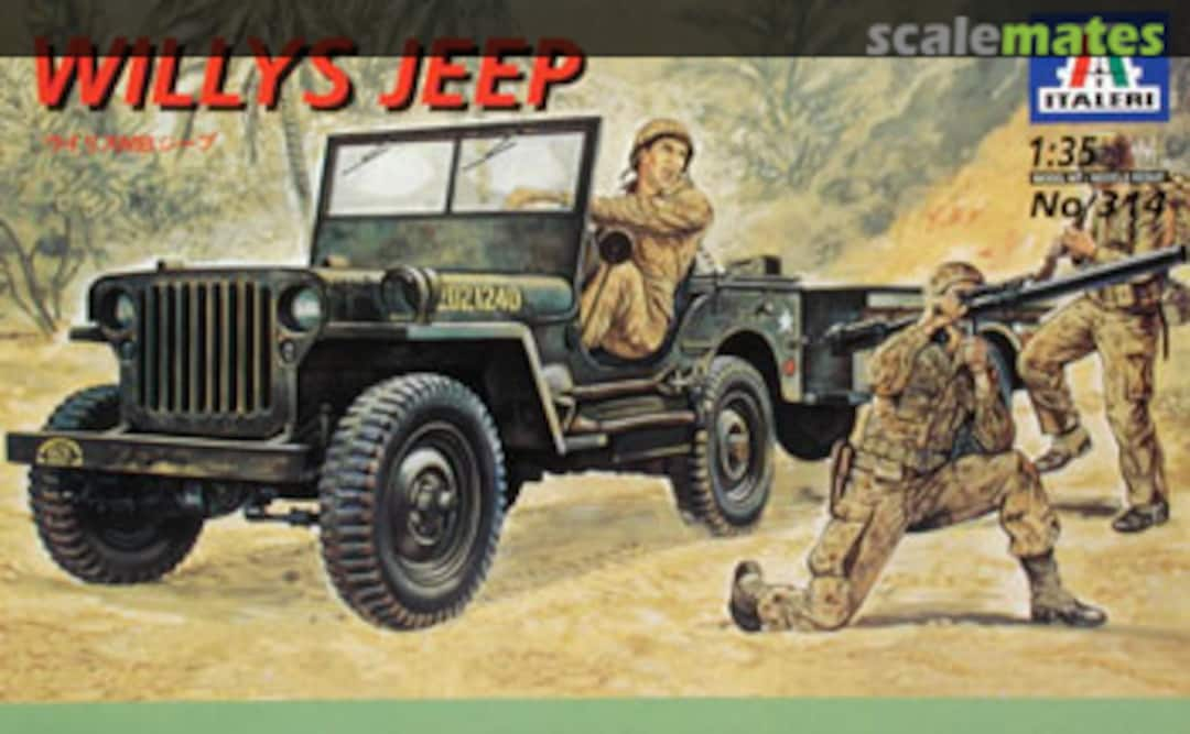 Boxart Willys Jeep 314 Italeri