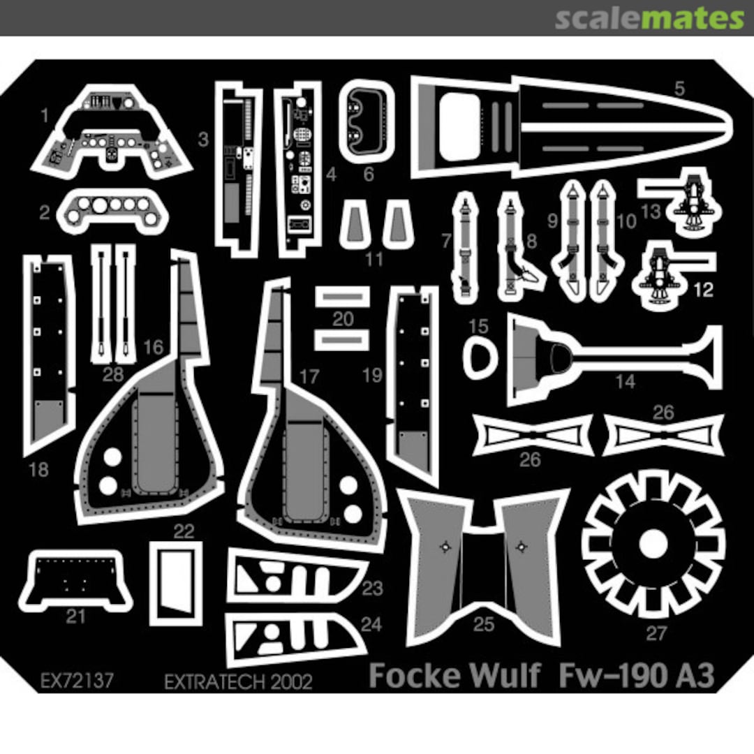 Boxart Focke Wulf Fw 190A3 EX72137 Extratech