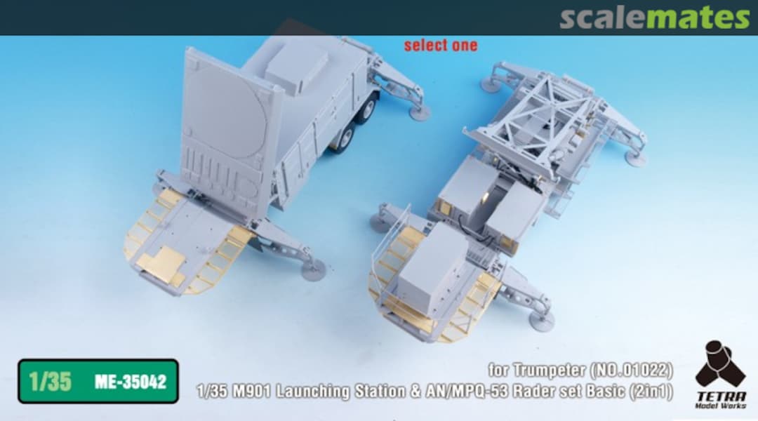 Boxart M901 Launching stat. & AN/MPQ-53 Radar Detail Set ME-35042 Tetra Model Works