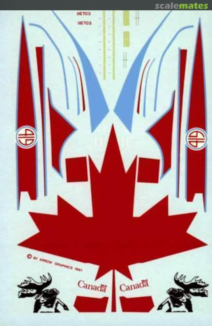 Boxart CF-116 (CF-5) F-2-72 Arrow Graphics