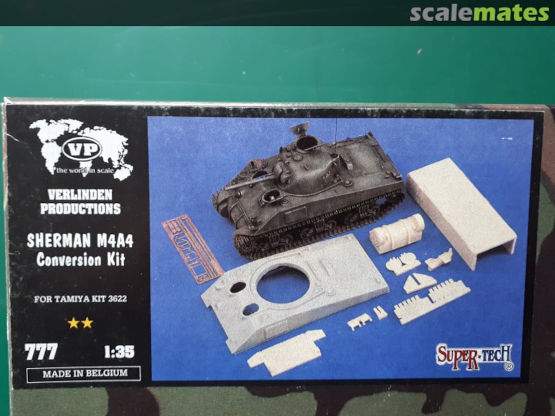 Boxart M4A4 Sherman conversion for Tamiya M4A3 Kit 777 Verlinden Productions