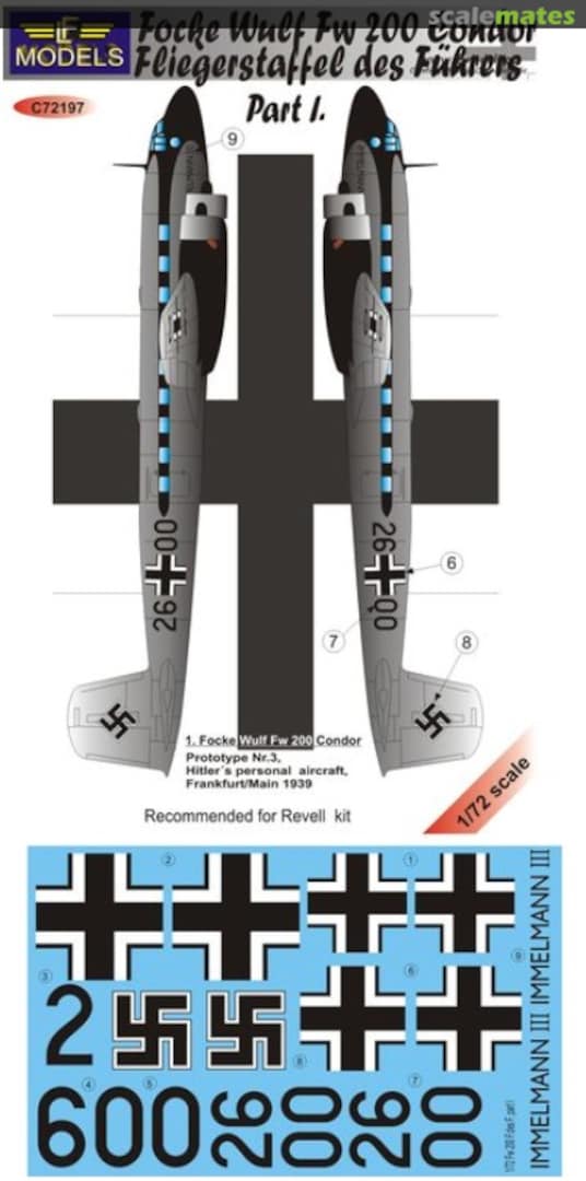 Boxart Focke-Wulf Fw.200 Condor Vol I C72197 LF Models