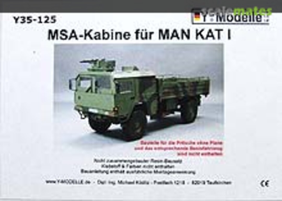 Boxart MSA Kabine für MAN Kat.1 Y35-125 Y-Modelle