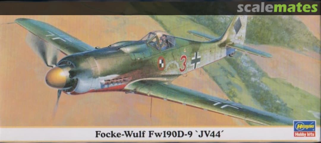 Boxart Focke-Wulf Fw190D-9 'JV44' 00722 Hasegawa