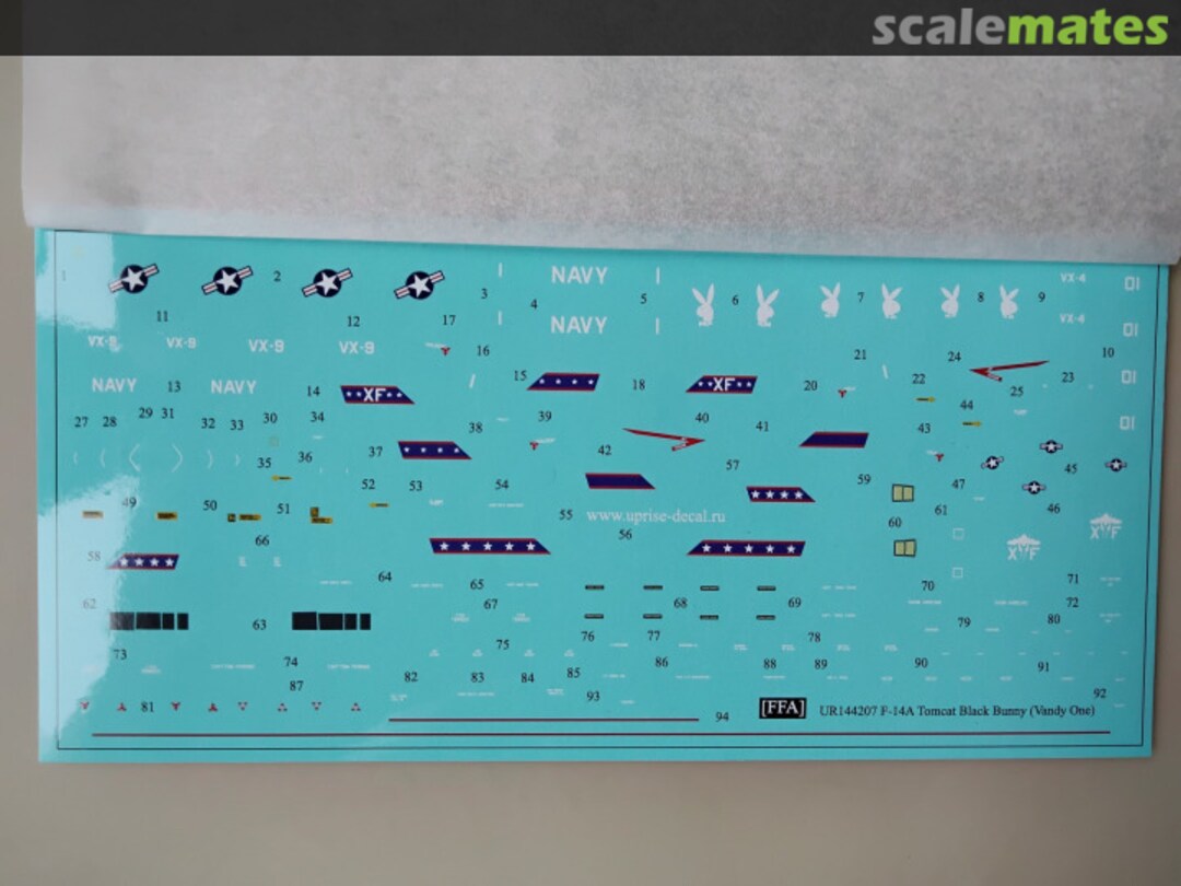 Contents F-14A/D Tomcat Black Bunny (Vandy One) VX-4 & VX-9 UR144207 UpRise