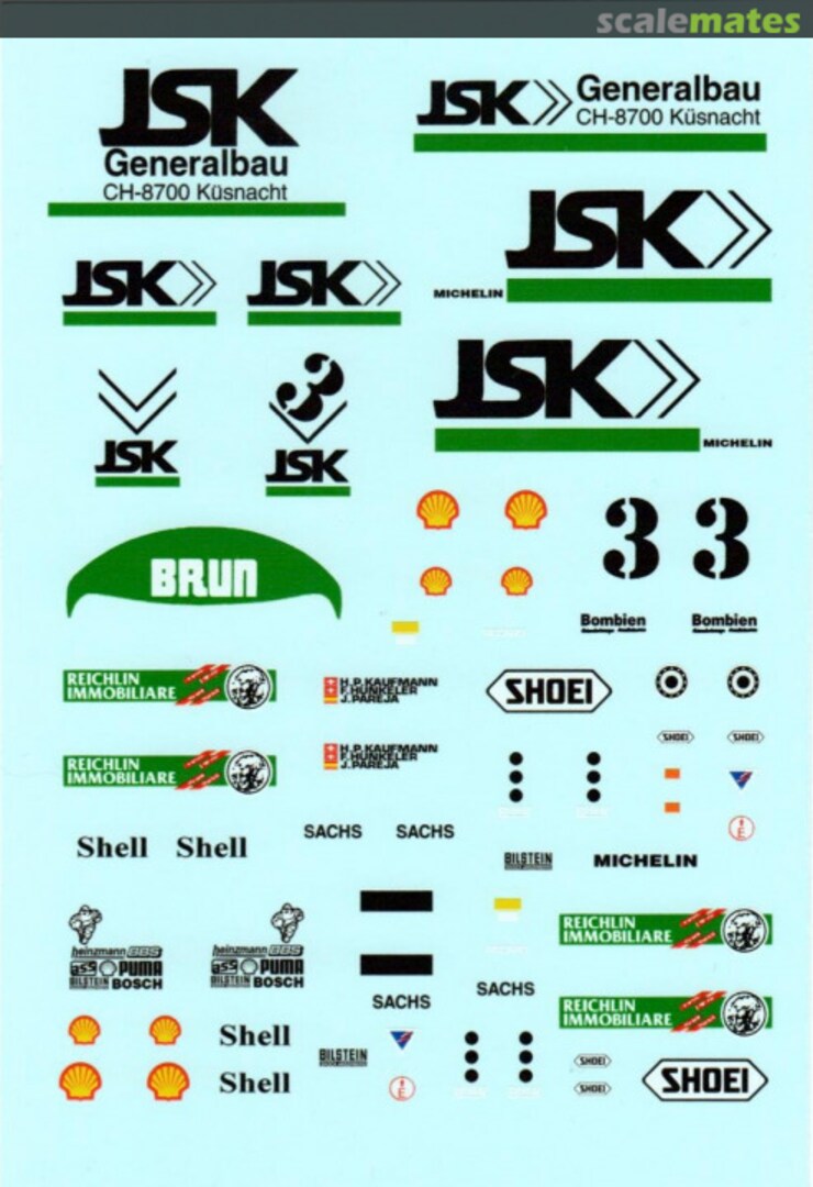 Boxart PORSCHE 962 - JSK - TEAM BRUN - 1987  Patto's Place