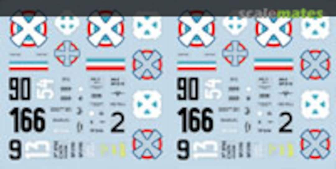 Boxart Royal Yugoslav Air Force Aircraft G-48LH Lift Here Decals