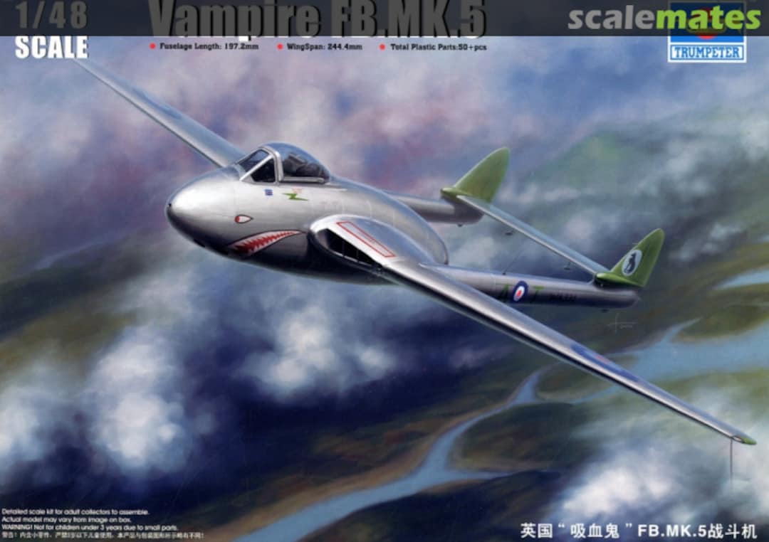 Boxart de Havilland Vampire FB.Mk.5 02874 Trumpeter