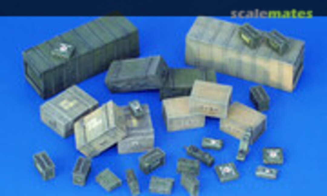 1:35 Ammunition Transportational Containers, Allies - WWII (PlusModel 118)