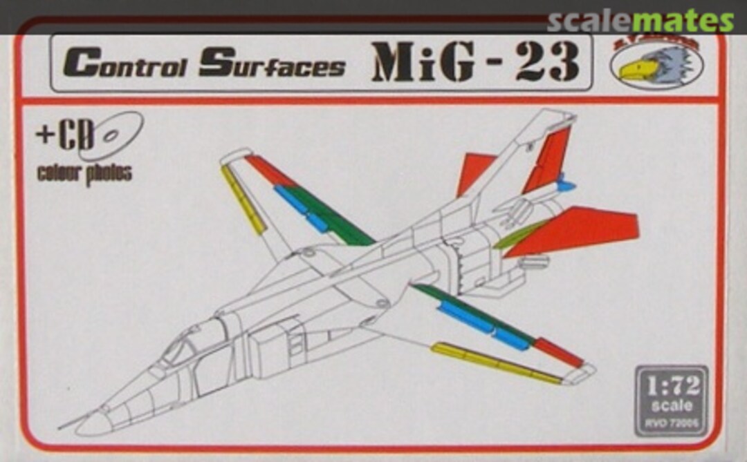 Boxart Control surfaces - MiG 23 RVD 72006 R.V.Aircraft