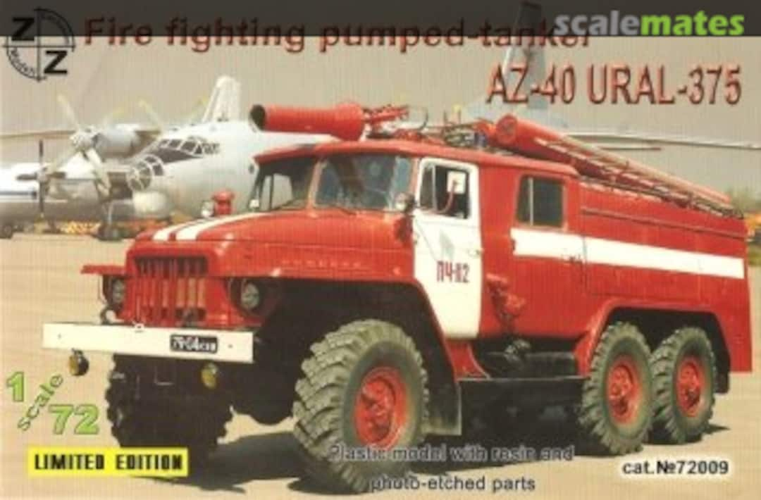 Boxart AZ-40 Ural-375 fire fighting pumped-tanker 72009 ZZ Exclusive Modell