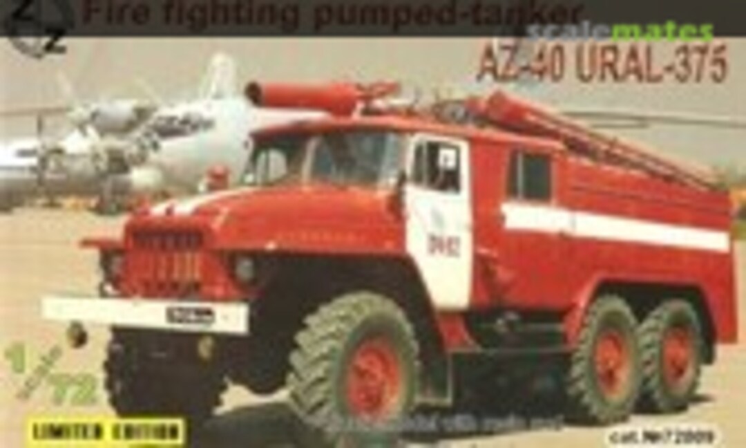 1:72 AZ-40 Ural-375 fire fighting pumped-tanker (ZZ Exclusive Modell 72009)