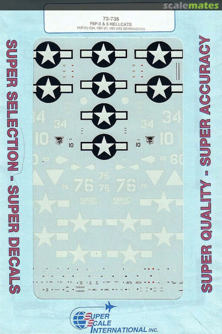 Boxart F6F-3 & 5 Hellcats 72-736 SuperScale International