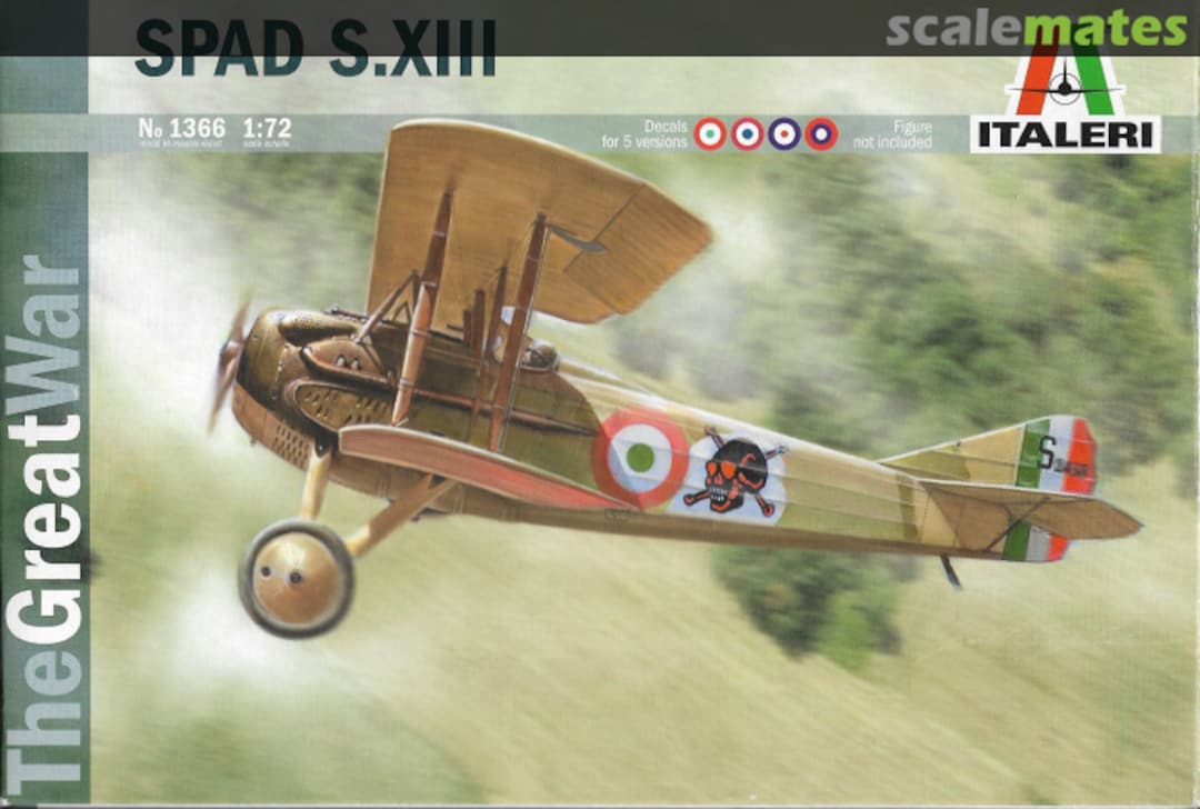 Boxart SPAD S.XIII 1366 Italeri