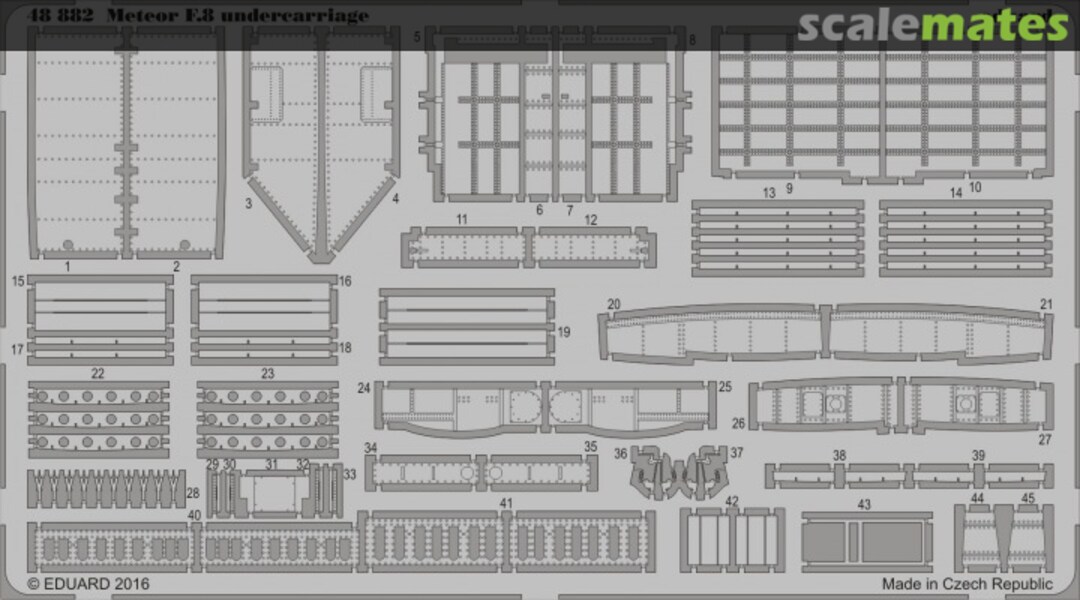 Boxart Gloster Meteor F.8 - PE Undercarriage details 48882 Eduard