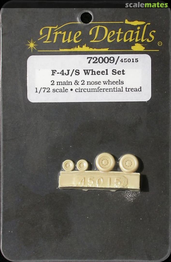 Boxart F-4J/F-4S Phantom II Wheel Set 72009 True Details