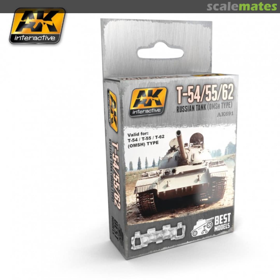 Boxart T-54/55/62 Tracks AK 691 AK Interactive