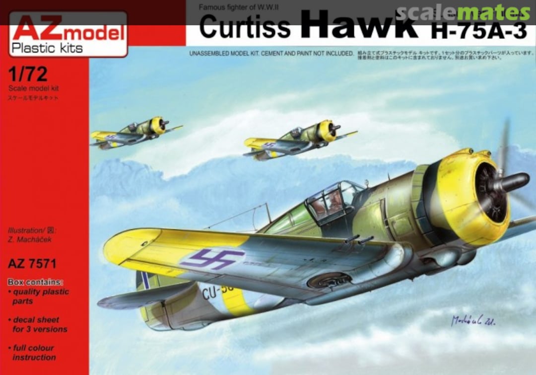 Boxart Curtiss Hawk H-75A-3 AZ7571 AZmodel