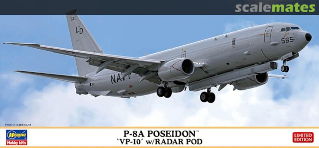 Boxart P-8A Poseidon `VP-10´ w/Radar Pod 10856 Hasegawa