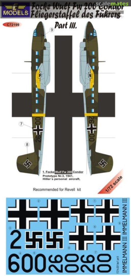 Boxart Focke-Wulf Fw.200 Condor Vol III C72199 LF Models