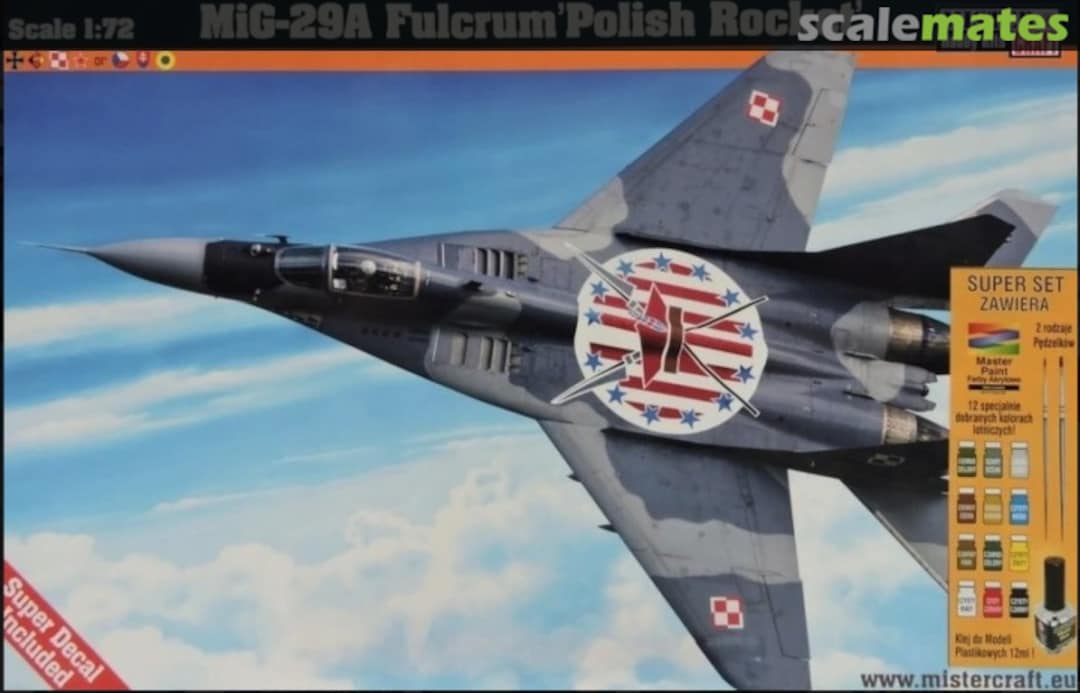 Boxart MiG-29A Fulcrum 'Polish Rocket' D97s MisterCraft