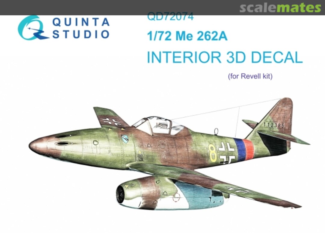 Boxart Me 262A interior 3D decals QD72074 Quinta Studio