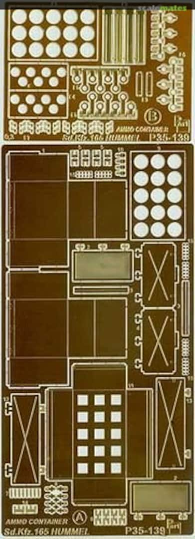 Boxart Hummel Sd.Kfz.165 ammo container P35-139 Part