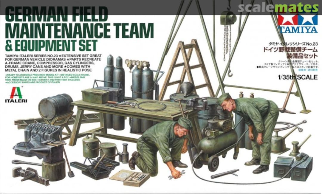 Boxart Field Maintenance Team & Equipment Set 37023 Tamiya