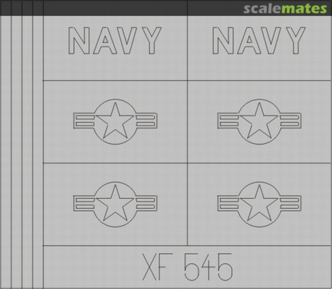 Boxart F-18 Hornet National insignia low visibility XF545 Eduard