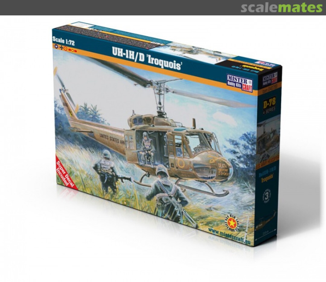 Boxart Bell UH-1H/D 'Iroquois' D-78 MisterCraft