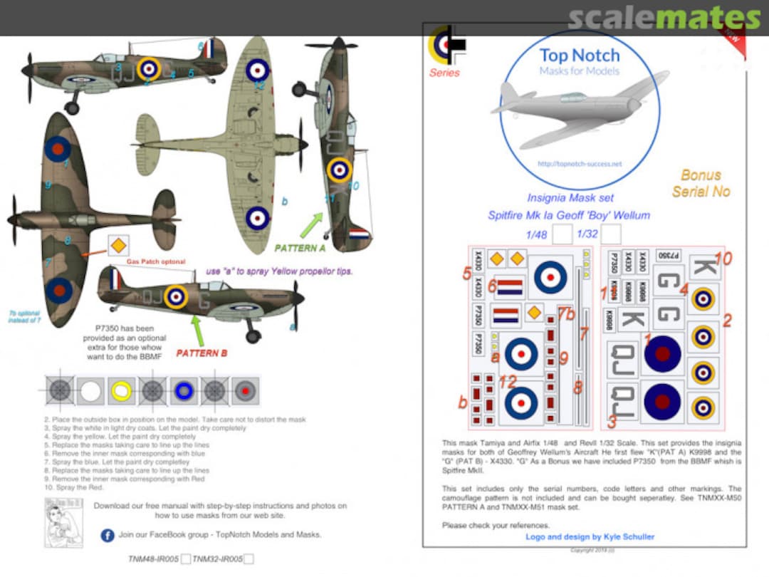 Boxart Spitfire Mk1a – Geoffrey ‘Boy’ Wellum TNM48-IR005 TopNotch