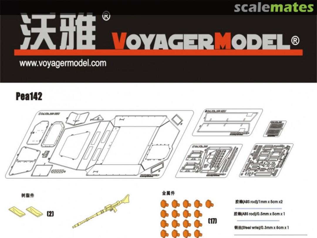 Boxart Sd.Kfz. 250/1 Neu Armor plate PEA142 Voyager Model