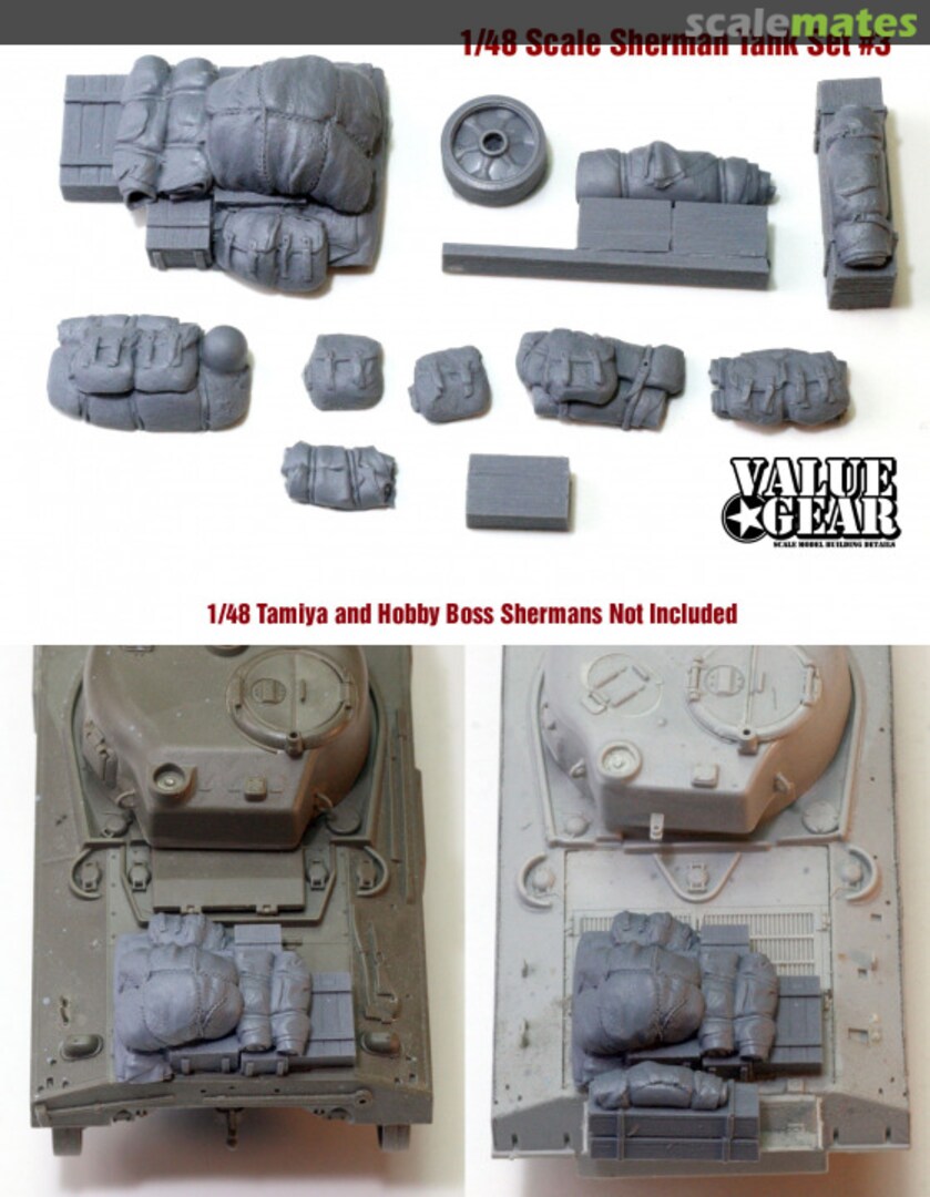 Boxart Sherman Tank Set #3 48SH3 Value Gear