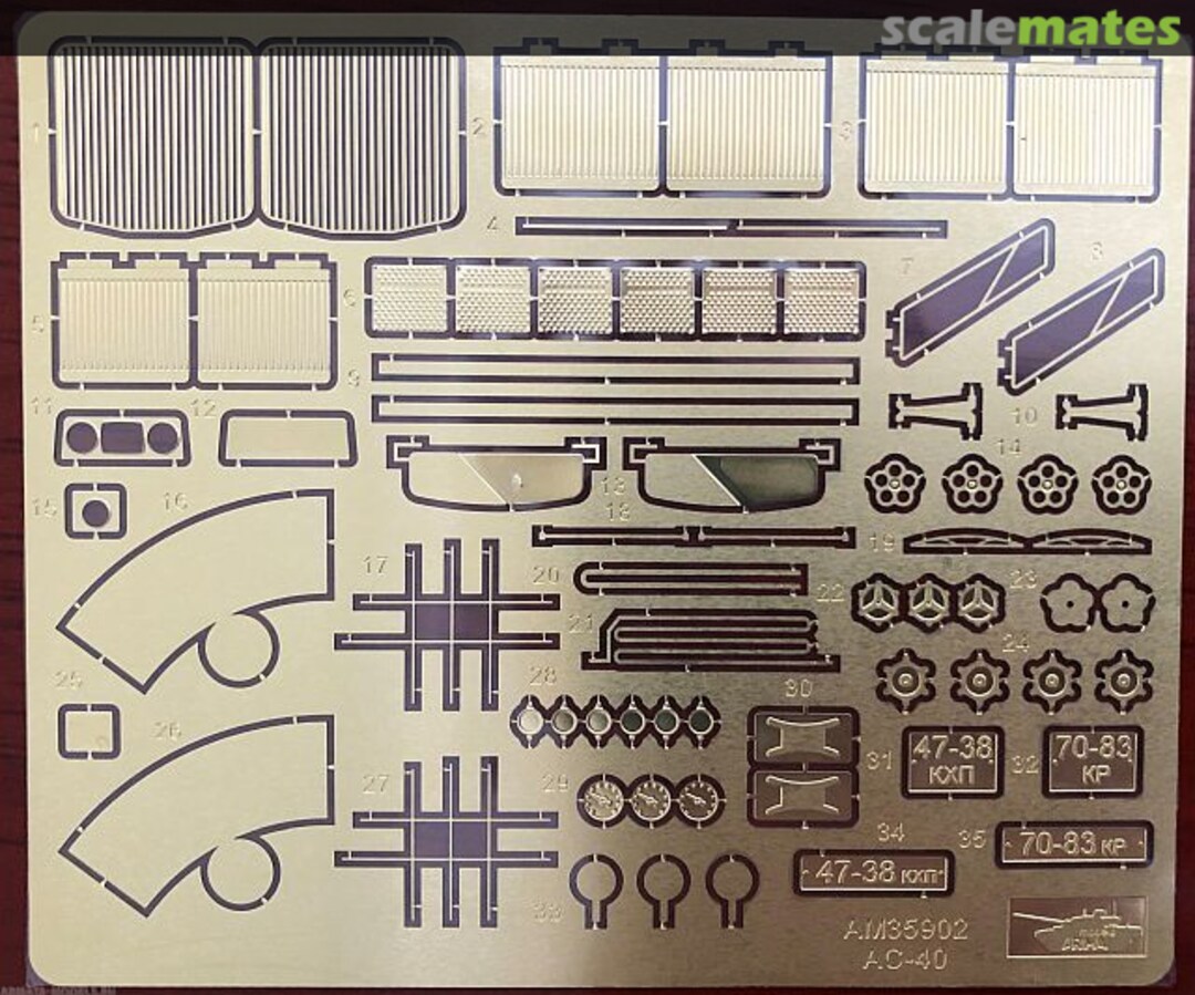 Boxart AC-40 detail set AM35519 Arma Models