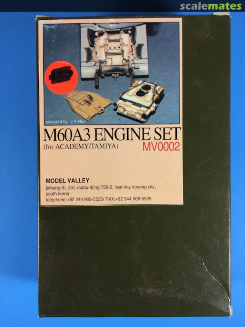 Boxart M60A3 Engine Set MV0002 Model Valley