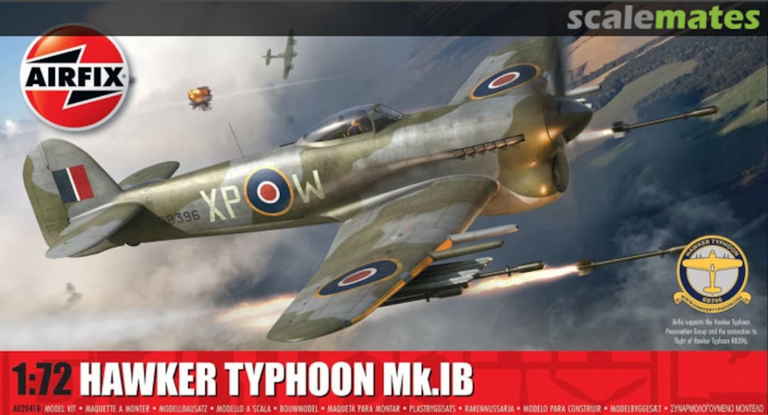 Boxart Hawker Typhoon Mk.IB A02041B Airfix