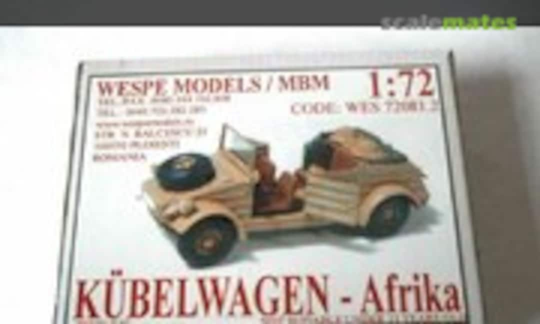 1:72 KÜBELWAGEN - AFRIKA (Wespe Models WES 72081.2)